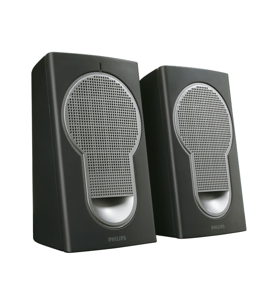 Philips multimedia best sale speakers 2.0