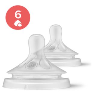 Natural à Réponse Naturelle Lot de 2 tétines débit 6 - Liquides épaissis