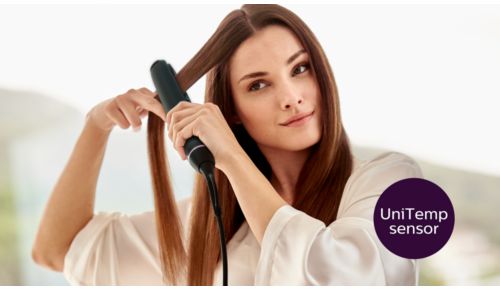 UniTemp-sensor voor prachtig gestyled haar met minder hitte