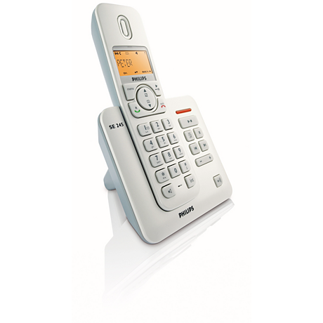 SE2451S/05  Cordless phone answer machine