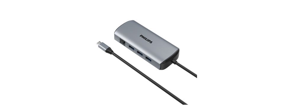 USB-C 3.1 集線器擴充為 8 個連接埠 迷你集線器