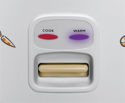 La conservación automática del calor mantiene el arroz fresco por 12 horas