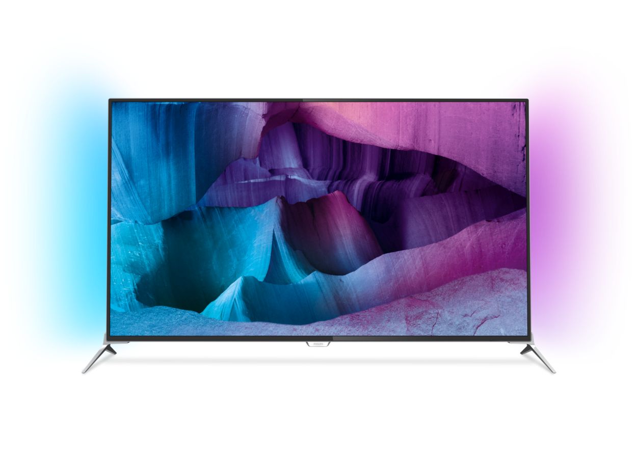 Ultraflacher 4K UHD LED TV powered by Android