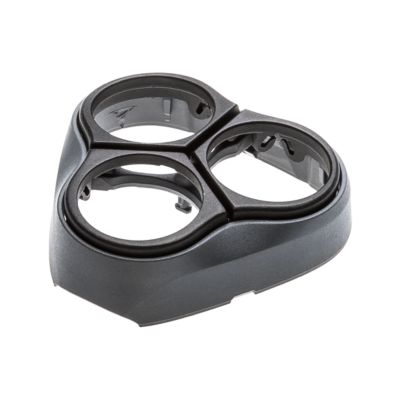 Keeps shaving heads in position