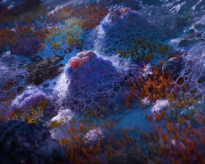 Bacteria growing in the mouth at night