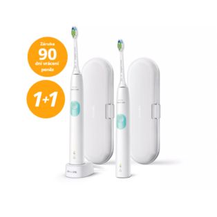Sonicare 4300 Sonické kartáčky s cestovním pouzdrem (1+1)