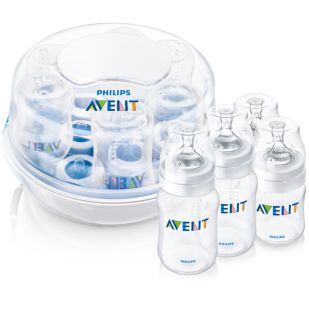Avent Set con esterilizador para microondas
