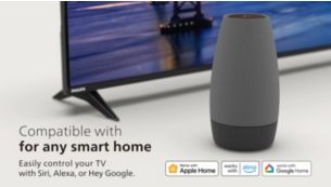 Compatible con Alexa, el Asistente de Google y Apple HomeKit