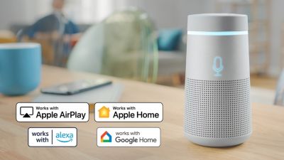 Cast your mobile device via AirPlay or Roku App