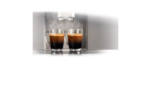 15-bar high-pressure brewing: great aroma and crema layer