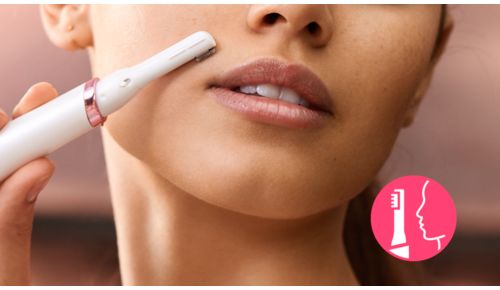 8-mm trimming head for easy removal of hairs on the face