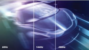 288Hz trail-blazing refresh rate for smoothest gameplay