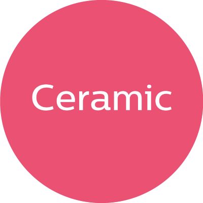 Ceramic plates for smooth gliding and straight hair