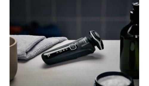 LED-display op het scheerapparaat met intuïtieve bedieningspictogrammen