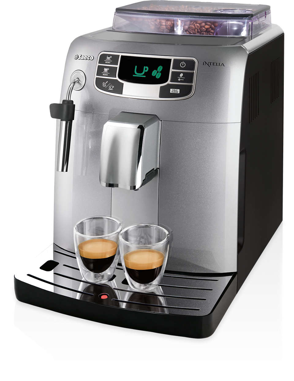 Espresso en koffie met één druk op de knop