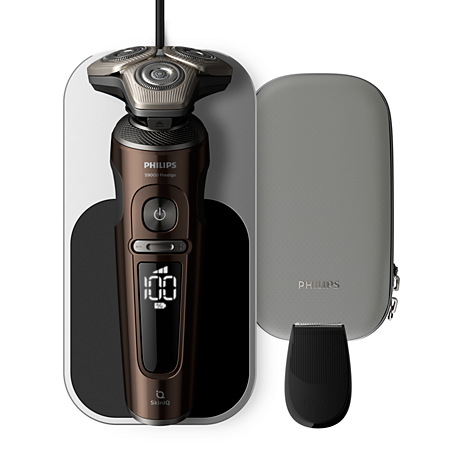 SP9870/13 Shaver S9000 Prestige SkinIQ 기술을 활용한 습식 및 건식 전자 면도기