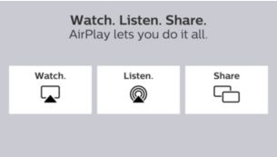 Regardez. Écoutez. Partagez. AirPlay vous permet de tout faire.