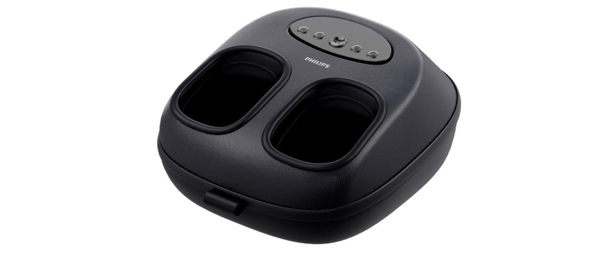 Massaggiatore piedi con digitopressione e compressione riscaldata