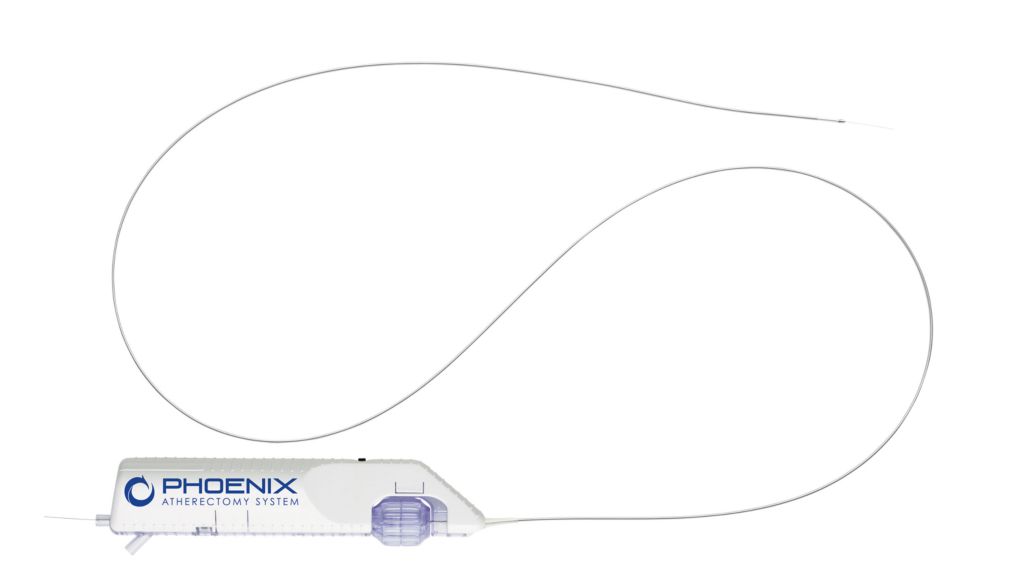 Vessel injury and distal embolization are concerns. Phoenix provides a front-cutting solution that clears and may reduce potential vessel trauma. In the EASE trial, safety endpoints were met: 1.9% perforation & 0.9% dissection (*Grade C or greater). Phoenix offers continuous capture and clearance of debulked material into the catheter with &lt;1% distal embolization and 0% use of distal protection.⁴