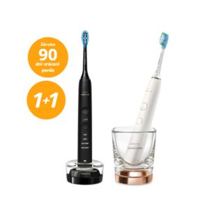 Sonicare 9000 DiamondClean Sonické kartáčky s aplikací a nabíjecí sklenička 1+1