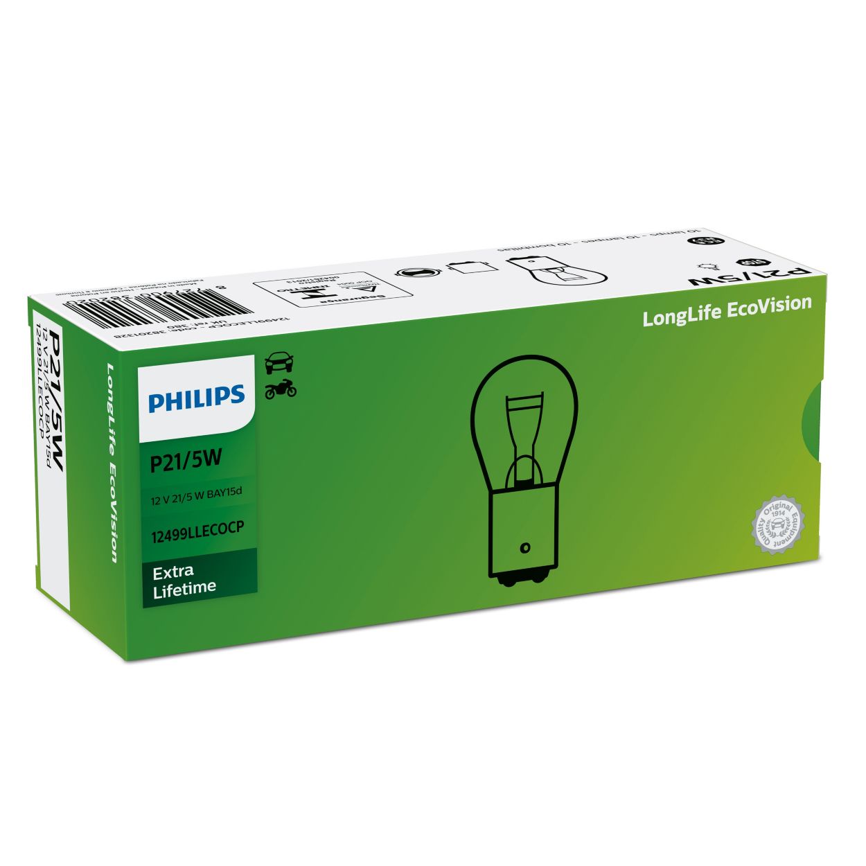 New Philips Signalling Lamp Bulb P21/5W 12V