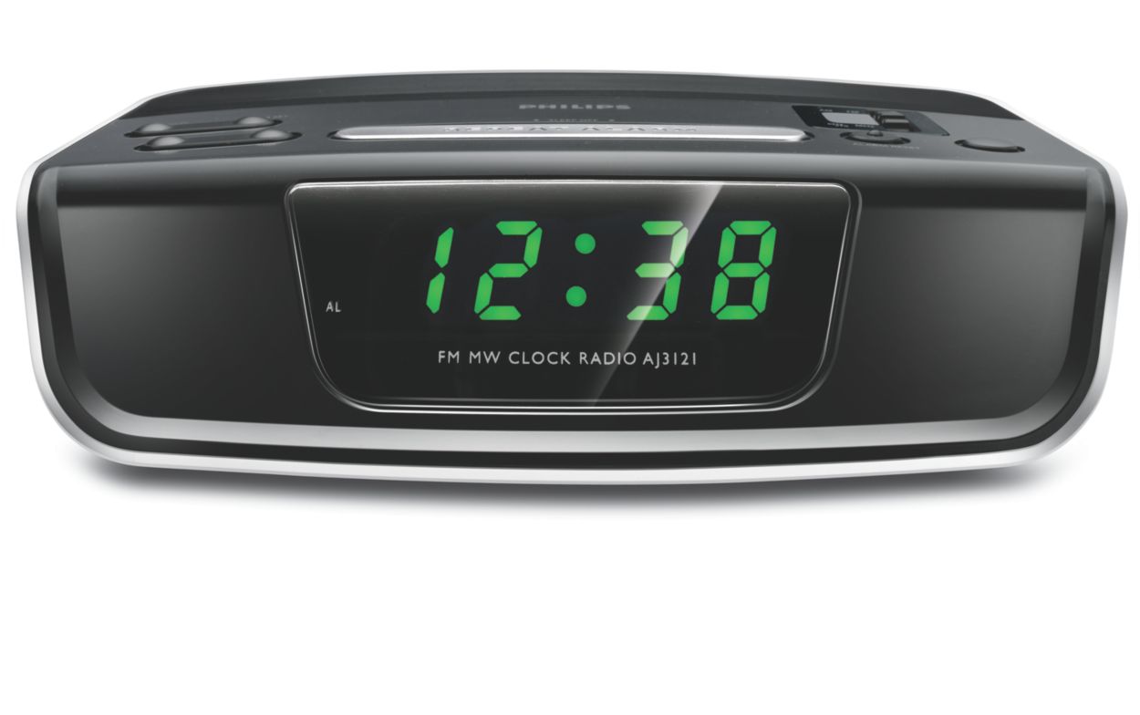  Philips Radio reloj AJ3112/37 AM y FM con batería de respaldo  (descontinuado por el fabricante) : Hogar y Cocina