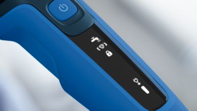 LED display with icons to use the shaver intuitively