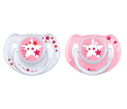 Avent 2 Chupetes Ultra Air Nigt Rosa 6-18M