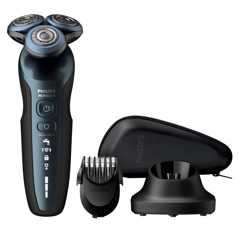 Shaver series 6000 Wet and dry electric shaver S6810/82 | Norelco