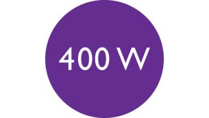 400W for beautiful results
