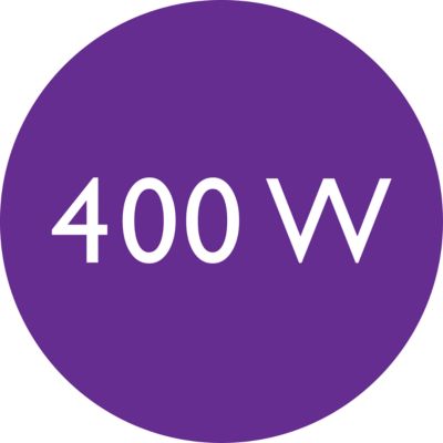 400W untuk hasil yang indah