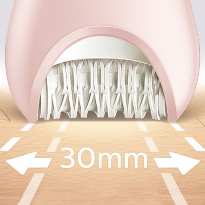 Extra wide epilator head
