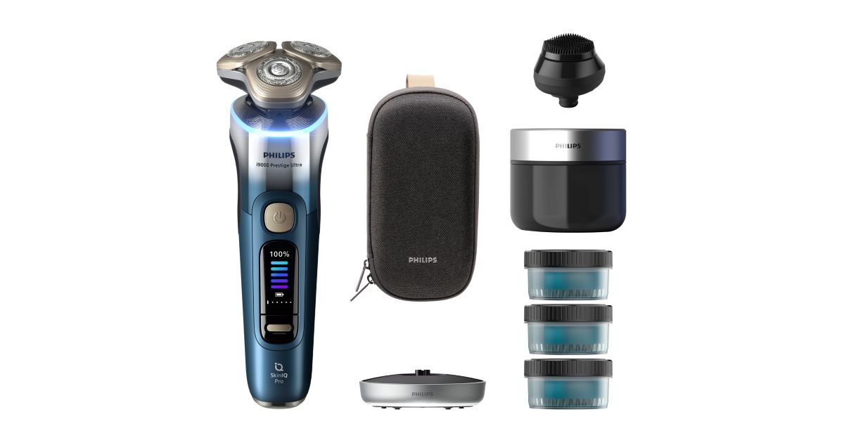 i9000 Prestige Ultra Day&Night Elektrický holiaci strojček Day & Night XP9406/79 - hlavný produktový obrázok Philips