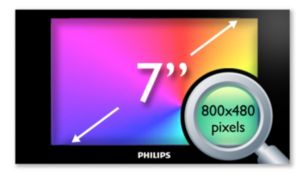 17,8 cm (7 collu) liela blīvuma (800 x 480 pikseļi) LCD displejs