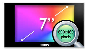 17,8 cm (7") yüksek yoğunluklu (800x480 piksel) LCD ekran