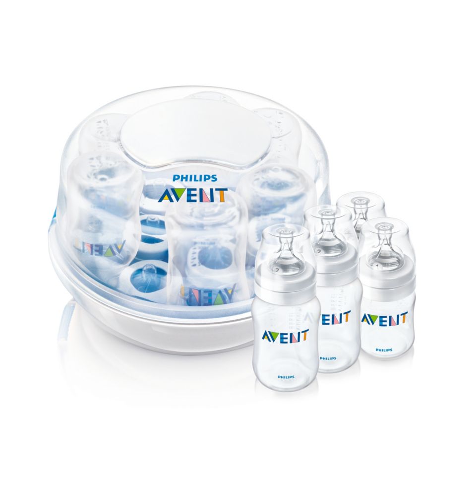 Philips AVENT Esterilizador de Vapor de Microondas de Botella Biberones de  Bebé