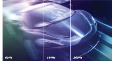 360 Hz yenileme hızı: Ultra hızlı ve ultra net oyun deneyimi için