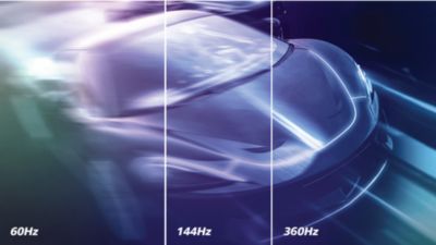 360 Hz refresh rate: for ultra-fast and ultra-clear gaming