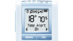 Monitor the humidity & temperature in the baby`s room