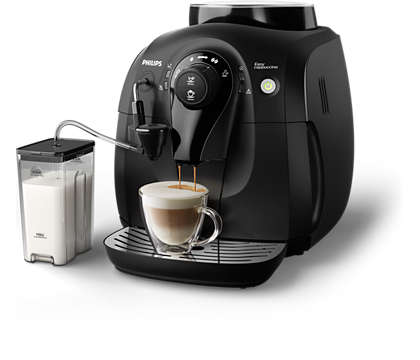 Geweldige cappuccino, kleine machine