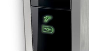 Battery light shows battery status