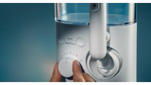 2 flossing modes and 10 pressure settings