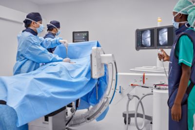 Philips image guided therapy system Azurion in use
