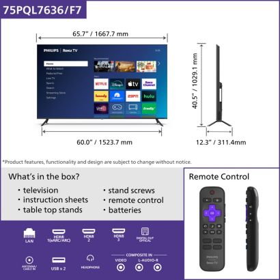 Elegant Smart TV with a vivid display