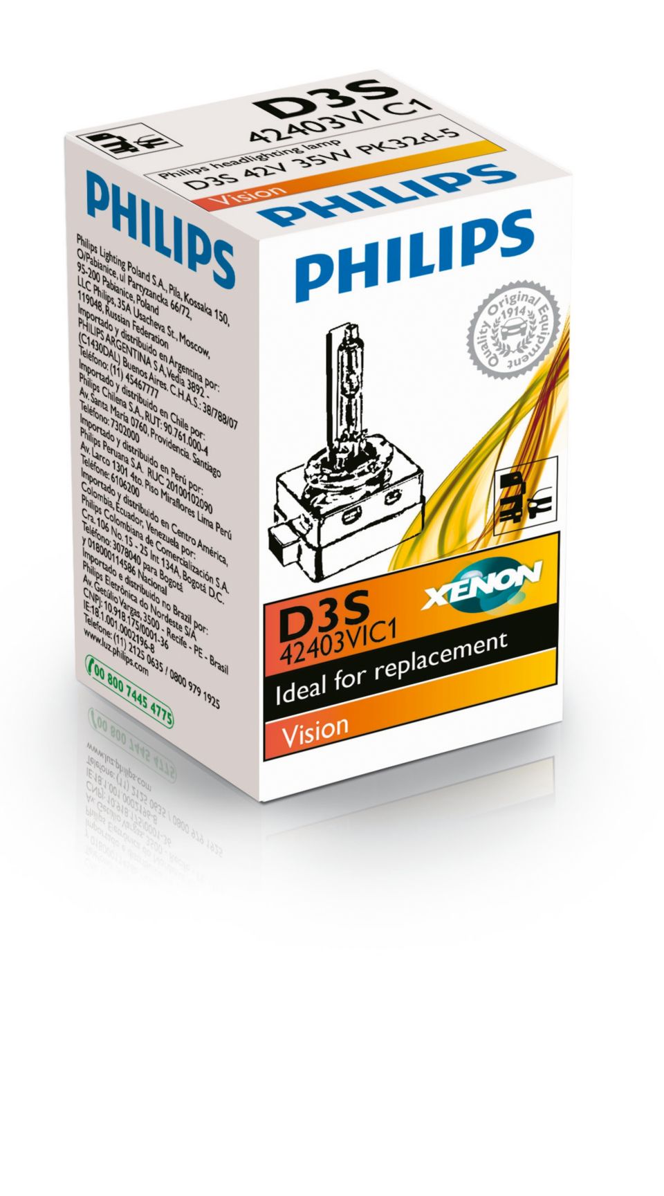 Vision Lâmpadas automotivas de xénon 42403VIC1/40 | Philips