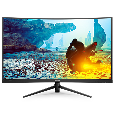 272M8CZ/69 Gaming Monitor دقة Full HD، شاشة LCD مقوّسة