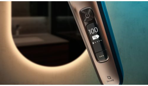 Display OLED per notifiche dinamiche su SkinIQ e rasoio