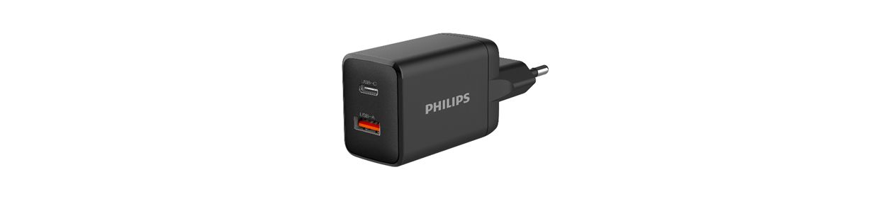 Wall charger with USB-C port