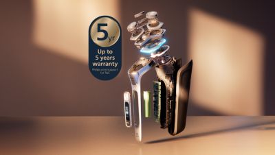 Built to last: up to 5 years' warranty*****