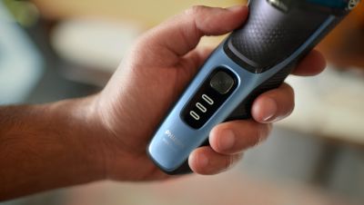 3 level battery indicator to know when it's time to charge